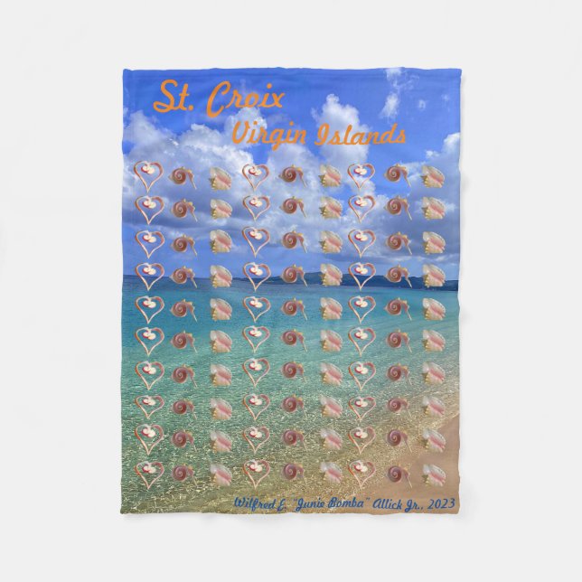 Couverture Polaire Coquille de conc Sculpture Blanche en polaire (Devant)