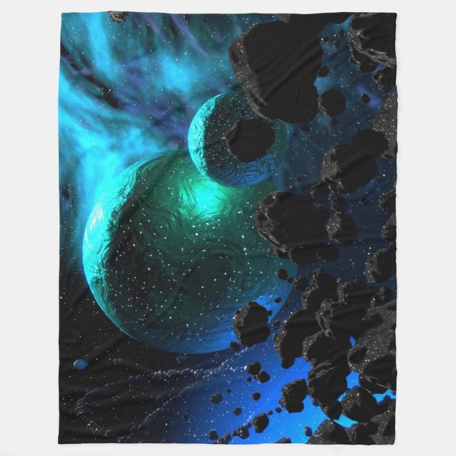 Couverture Polaire Cosmic Nebula Voyage Fleece Blanket (Devant)