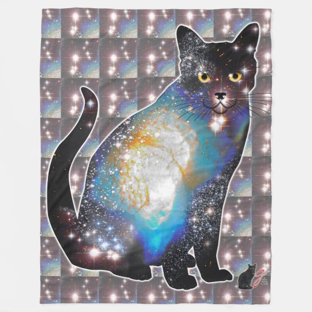 Couverture Polaire Cosmos Espace Dans La Cat Fleece Blanket (Devant)