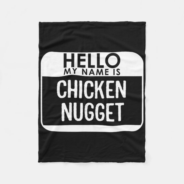 Couverture Polaire Costume de poulet Nugget amusant Dernière minute f (Devant)