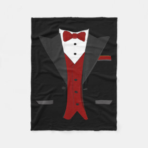 Couverture Polaire Costume de smoking d'Halloween - Mariage drôle