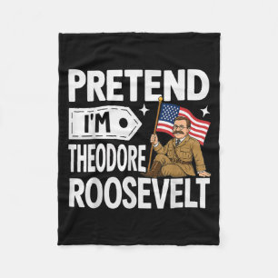 Couverture Polaire Costume de Theodore Roosevelt pour Halloween