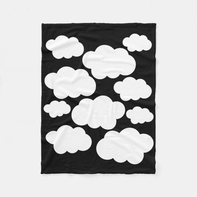 Couverture Polaire Costume d'Halloween Nuages blancs (Devant)