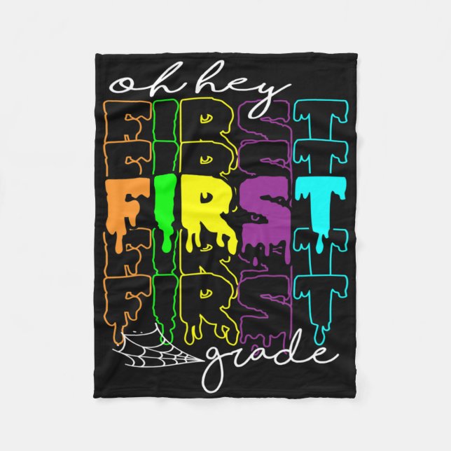 Couverture Polaire Costume d'Halloween Oh Hey Enseignants de première (Devant)