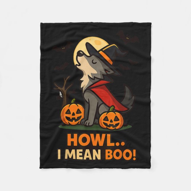 Couverture Polaire Costume d'Halloween Wolf amusant - Comment Je Veux (Devant)
