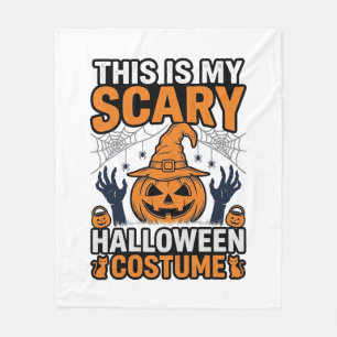 Couverture Polaire Costume Halloween Épouvantable Chapeau de Sorcière