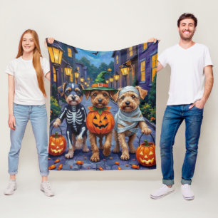Couverture Polaire Costumes d'Halloween pour chiens Lowchen allant ch