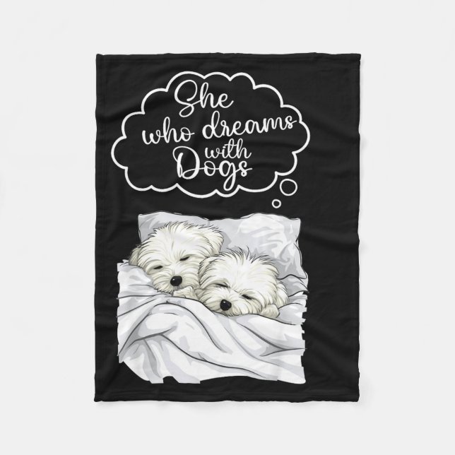 Couverture Polaire Coton De Tulear Dog Nightgown Pajama  (Devant)