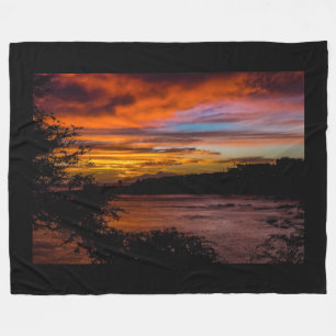 Couverture Polaire Coucher de soleil à Praia, Cap Vert