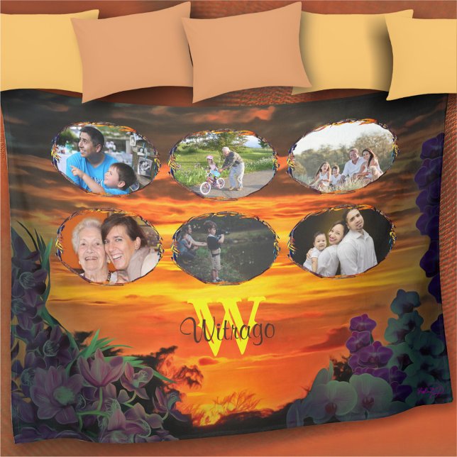 Couverture Polaire Coucher de soleil familial 2584 (Créateur téléchargé)