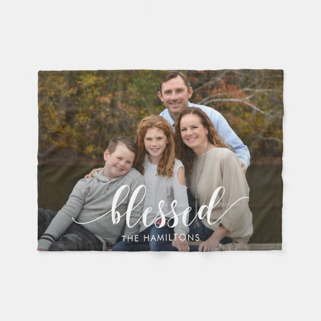 Couverture Polaire Couleur de photo personnalisées Blessable Life Edi (Devant (Horizontal))