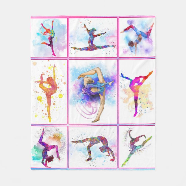 COUVERTURE POLAIRE COULEUR D'EAU GYMNASTIQUE (Devant)