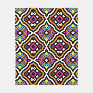 Couverture Polaire Couleur mignonne Joli Motif ethnique Tribal modern