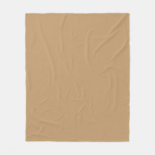Couverture Polaire Couleur solide : Camel Brown / Tan