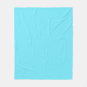 Couverture Polaire Couleur solide lumière électrique bleu aqua
