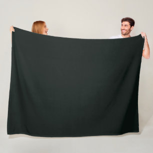 Couverture Polaire Couleur Uni Profond Vert Foncé