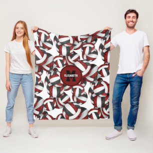 Couverture Polaire couleurs de l'équipe de volley-ball des filles noi