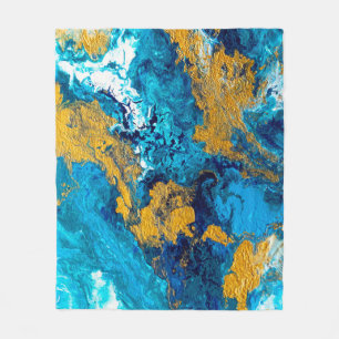 Couverture Polaire Couleurs d'Imaginaire : Artistique Abstrait Arrièr