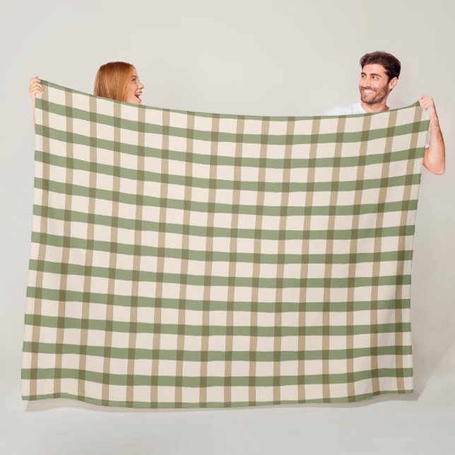 Couverture Polaire Country Cottage Plaid (En situation)