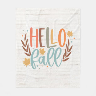 Couverture Polaire Coupe Peinte Bonjour Automne