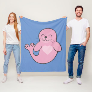 Couverture Polaire Coupe rose