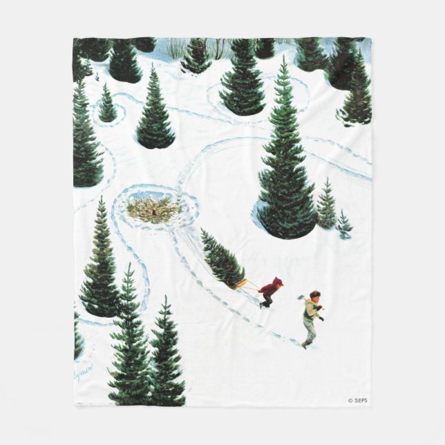 Couverture Polaire Couper l'arbre (Devant)