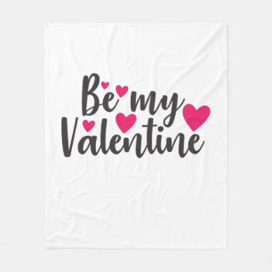 Couverture Polaire Couple Art Be My Valentine