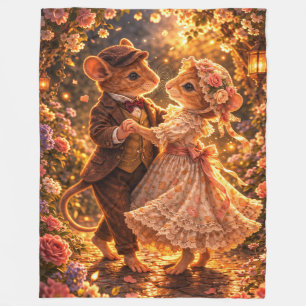 Couverture Polaire Couple dansant sous des lanternes pour un cadeau r