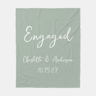Couverture Polaire Couple engagé personnalisé Sage manuscrit manuscri