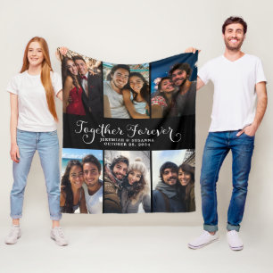 Couverture Polaire Couples personnalisés ensemble pour toujours Colla