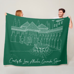 Couverture Polaire Cour de l'Alhambra des Lions 2