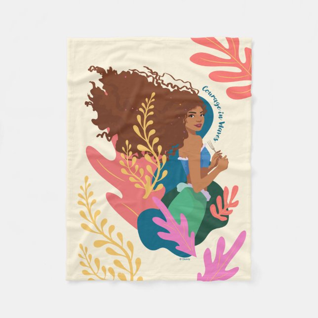 Couverture Polaire Courage Ariel en vagues (Devant)