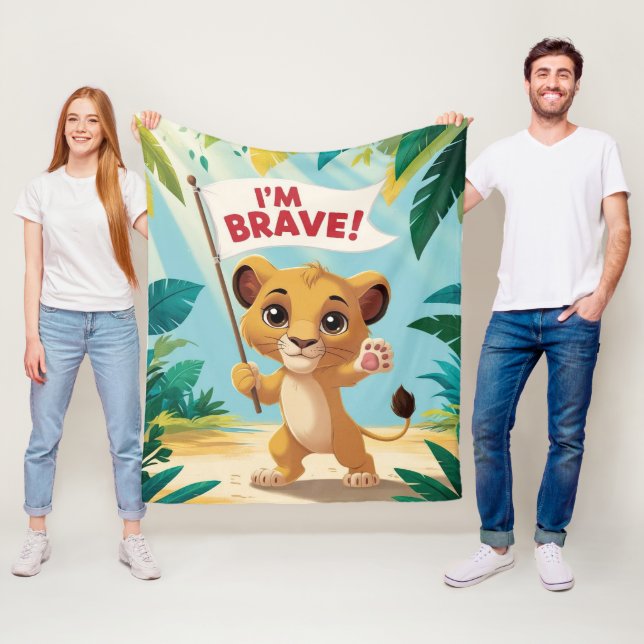 Couverture Polaire Courageous Little Dog with a Bandage (En situation)