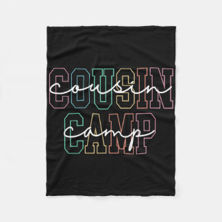 Couverture Polaire Cousin Camp 2025 Camping Campfire Summer Vacation 