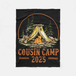Couverture Polaire Cousin Camp 2025 Family Vacation Summer Camping Cr