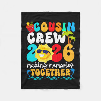 Couverture Polaire Cousin Crew 2026 Summer Vacation Beach Family Trip