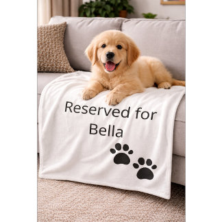 Couverture Polaire Coussin personnalisé pour chien