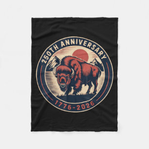 Couverture Polaire Cowboy 250 TH 4TH de juillet Drapeau 1776 2026 250