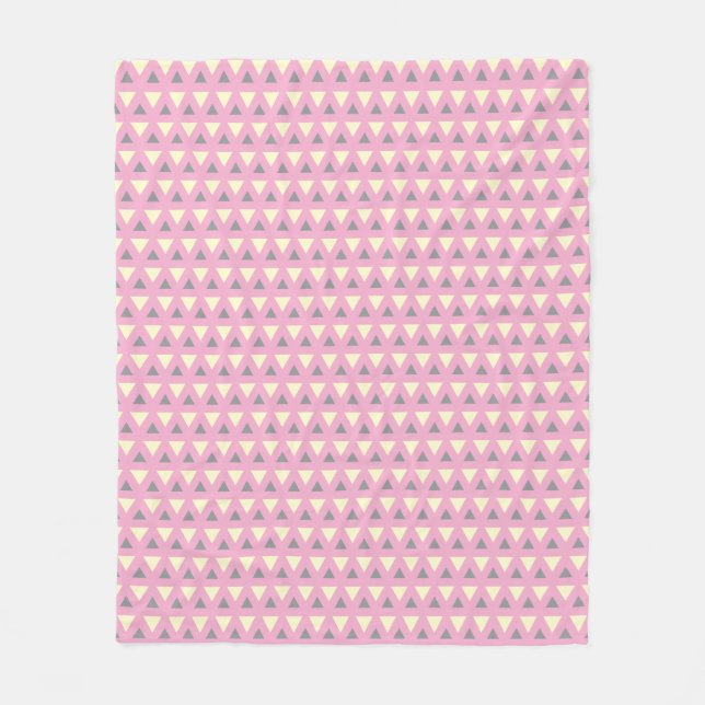 Couverture Polaire Cozy Fleece Blanket  Modern Geometric Pattern (Devant)