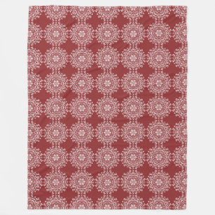 Couverture Polaire Cranberry Mandala