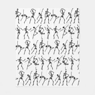 Couverture Polaire Crânes dansant