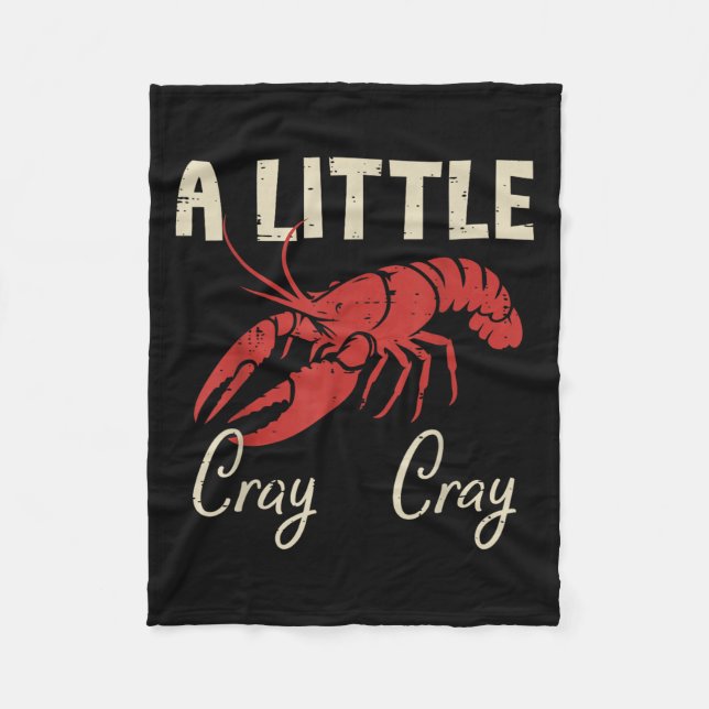 Couverture Polaire Crawfish A Cray Cray Crayfish Hommes Cajun Fils (Devant)