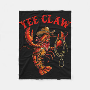 Couverture Polaire Crawfish cowboy yee pince écrevisse homard hommes 