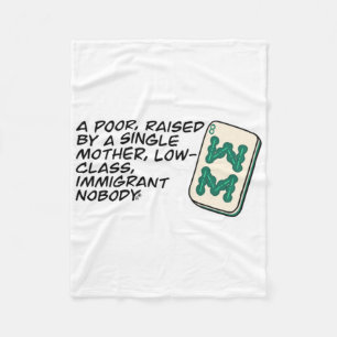 Couverture Polaire Crazy Rich Asians Mahjong scène citation Classic