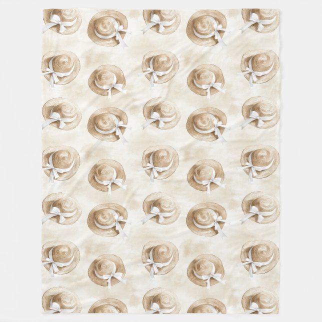 Couverture Polaire Cream Sand Beach Hats   (Devant)