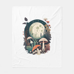 Couverture Polaire Création de champignon Aesthetic Goblincore et Cot