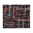 Créer un nom féminin typographie rose sur noir