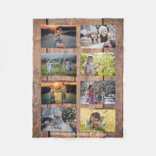 Couverture Polaire Créez votre propre collage photo de famille