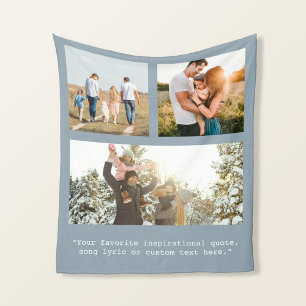 Couverture Polaire Créez votre propre photo et devis 3 personnalisés