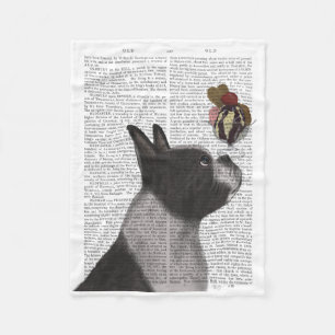 Couverture Polaire Crème glacée Boston Terrier